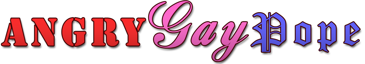 angry gay pope logo