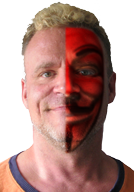 angry gay pope, guy fawkes red